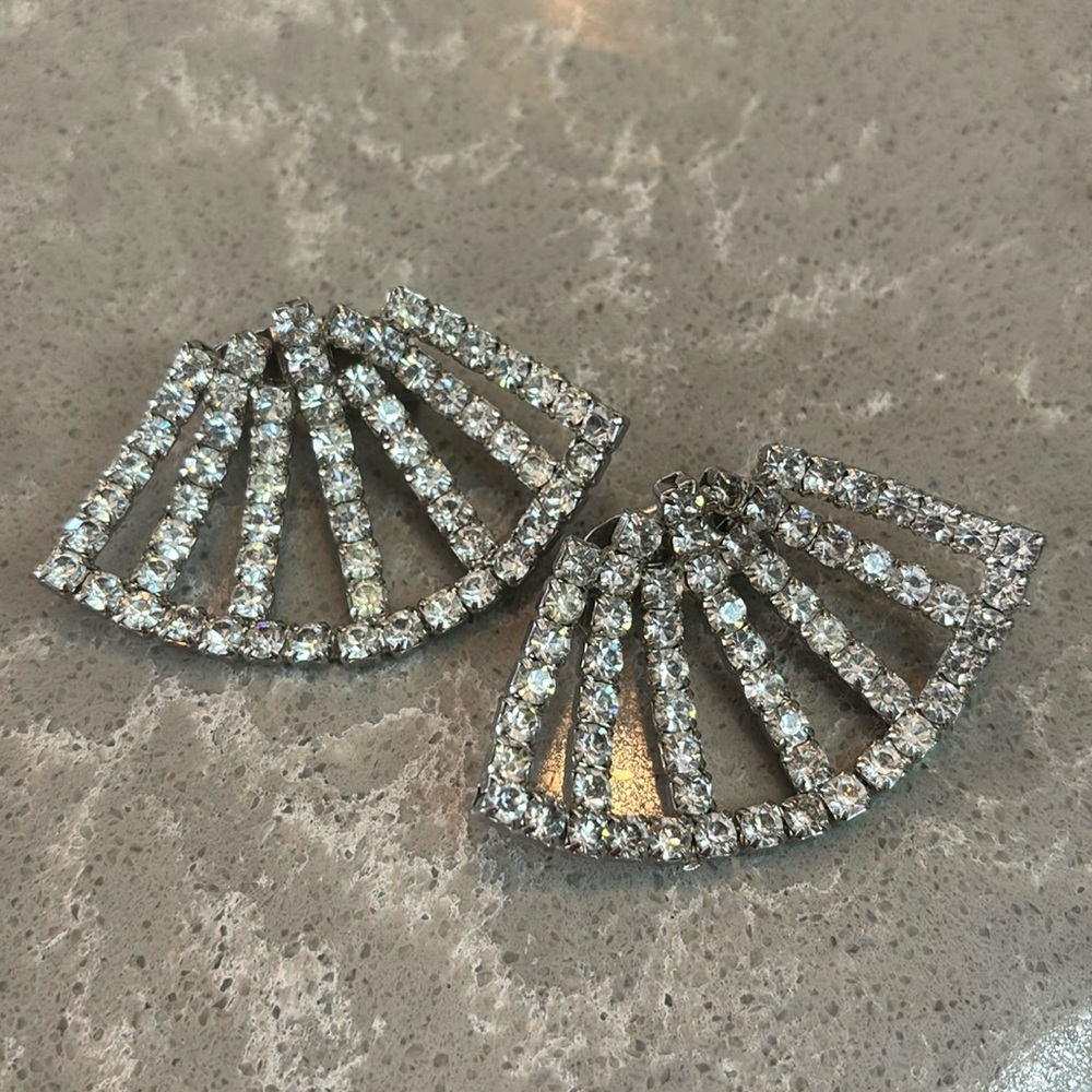 Vintage Rhinestone Shoe clips